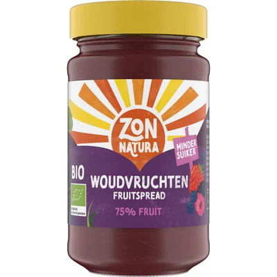 Zonnatura Woudvruchten fruitspread 75% fruit