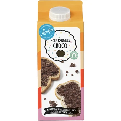 Leentjes Koek kruimels choco