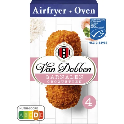 Van Dobben Oven en airfryer garnalen croquetten