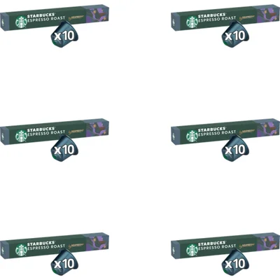 Starbucks Nespresso espresso roast capsules 6-pack