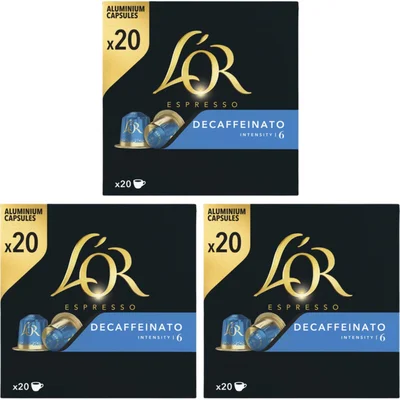 L'OR Espresso decaffeinato capsules 3-pack