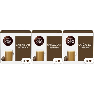 Nescafé Dolce Gusto Cafe au lait intenso capsules 3-pack