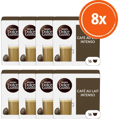 Nescafé Dolce Gusto Cafe au lait intenso capsules 8-pack