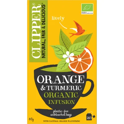 Clipper Orange & turmeric organic infusion