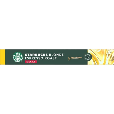 Starbucks Blonde espresso roast decaf capsules