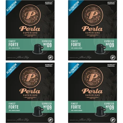 Perla Superiore Finest espresso forte capsules 4-pack