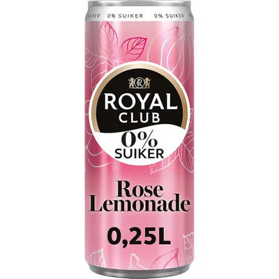 Royal Club Rose lemonade 0% suiker