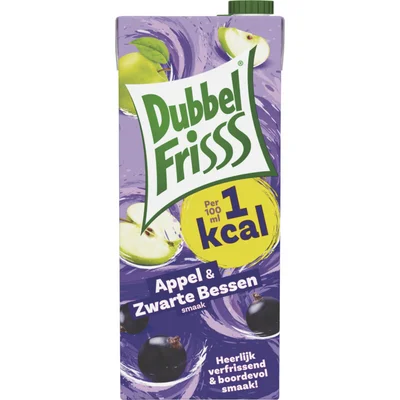 DubbelFrisss 1Kcal Appel & zwarte bessen