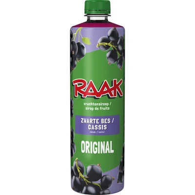 Raak Vruchtensiroop zwarte bessen