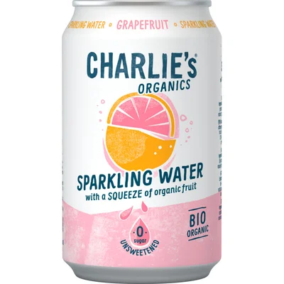 Charlie's Organics sparkling grapefruit