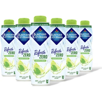 Karvan Cévitam Refresh Zero limoen & munt siroop 6-pack