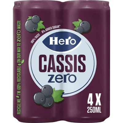 Hero Cassis zero 4-pack