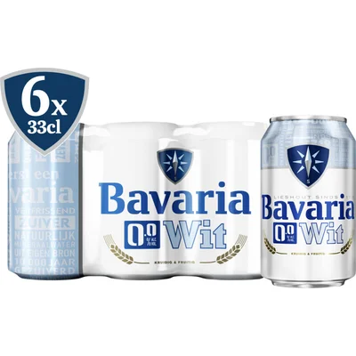 Bavaria 0.0% Wit 6-pack