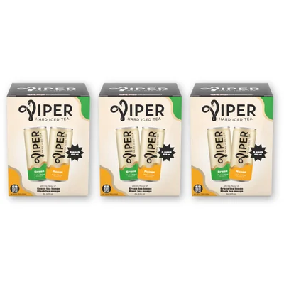 Viper Hard iced tea green & mango 12-pack