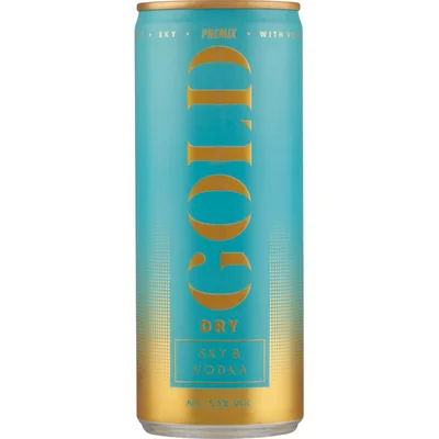 Gold Dry Sky & vodka