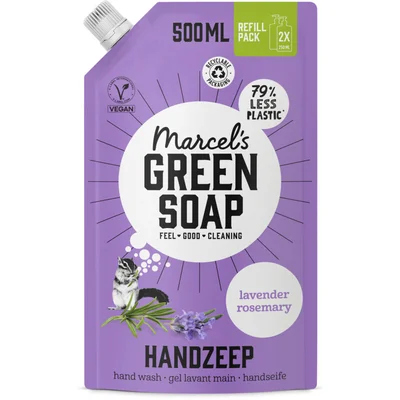 Marcel's Green Soap Handzeep lavender & rosemary navulling