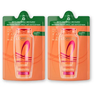 L'Oréal Paris Elvive Dream lengths shampoo refill 2-pack