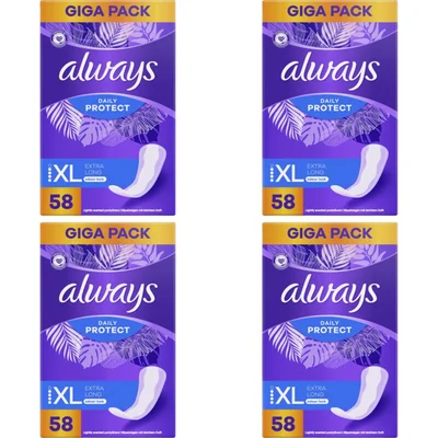 Always long plus inlegkruisjes gigapack 4-pack