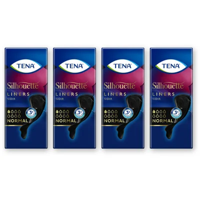 Tena Silhouette noir inlegkruisjes 4-pack