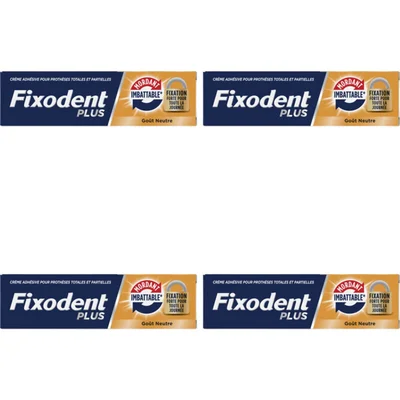 Fixodent Plus kleefpasta dual power 4-pack