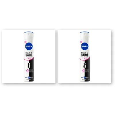 NIVEA Black & white original anti-transp 2pack