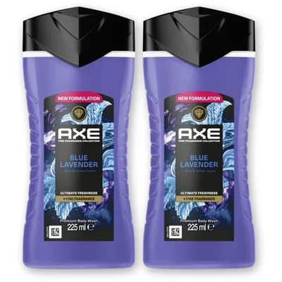 Axe Blue lavender + fine fragrance sg 2-pack