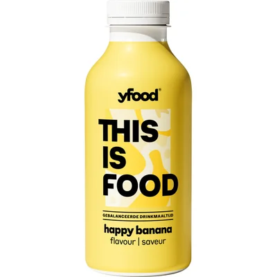 Yfood This is food drinkmaaltijd happy banana