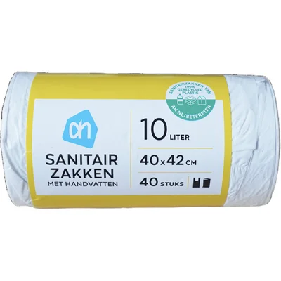 AH Sanitairzakken met handvatten 10 liter