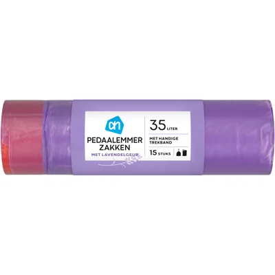 AH Pedaalemmerzakken trekband lavendel 35l