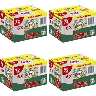 Dreft Platinum plus vaatwastabletten 6x 4-pack