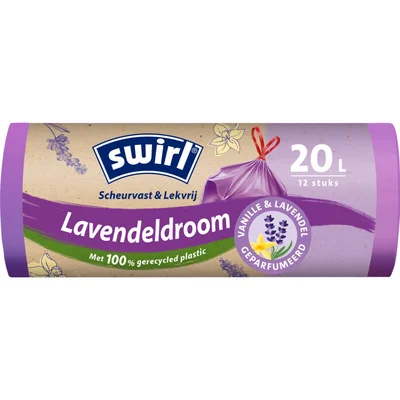 Swirl Vuilniszakken lavendeldroom 20 liter