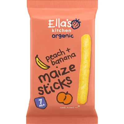 Ella's kitchen Maize sticks perzik + banaan 7m+ bio