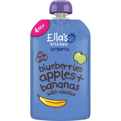 Ella's kitchen Knijpfruit blueberries + apples 4m+