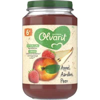 Olvarit Appel aardbei peer 6m+