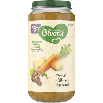 Olvarit Wortel kalfsvlees aardappel 15m+