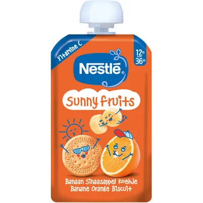 Nestlé Sunny fruits knijpfruit banaan 12m+