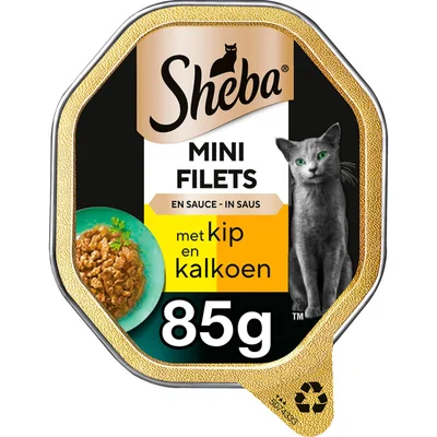 Sheba Mini filets n saus kip & kalkoen