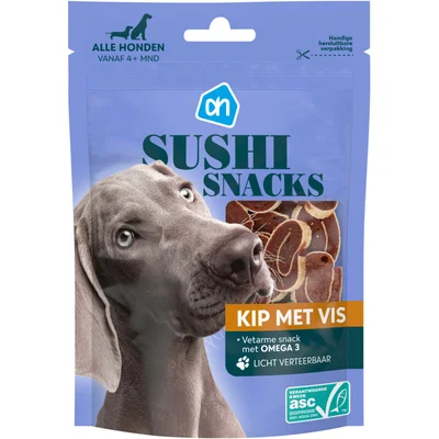 AH Sushi snacks kip met vis