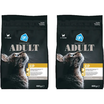 AH Premium brokken adult met kip 2-pack