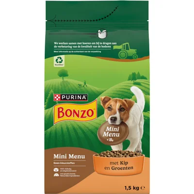 Bonzo Mini menu adult met kip en groenten