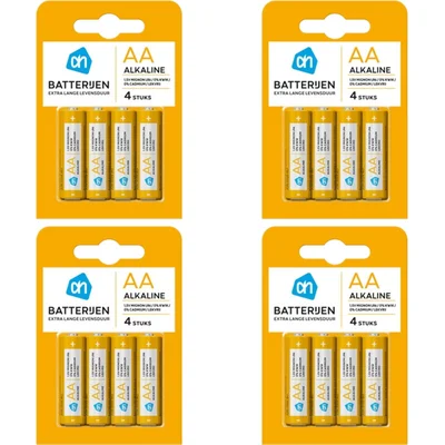 AH Alkaline AA batterijen 4-pack