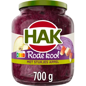Hak Rode Kool met Stukjes Appel 700 g
