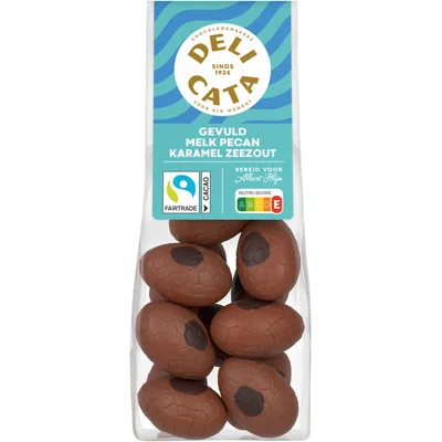 Delicata Paaseitjes gevuld melk pecan karamel