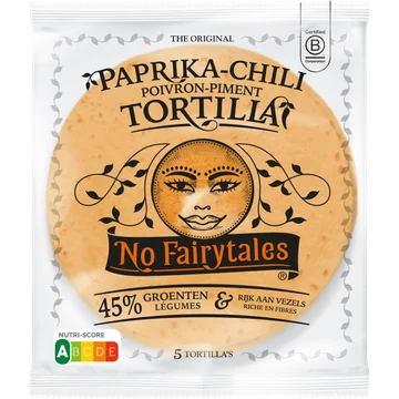 No Fairytales Paprika & chili tortilla wraps