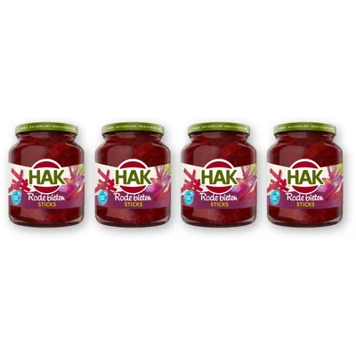 Hak Rode bieten sticks 4-pack