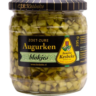 Kesbeke Zoet-zure augurken blokjes