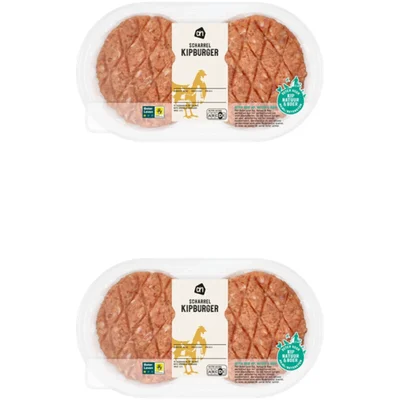 AH Scharrel kipburger 4 stuks 2-pack