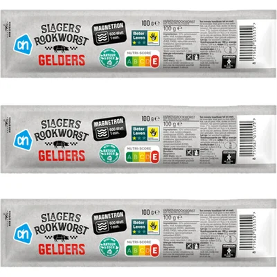 AH Slagersrookworst Gelders 3-pack
