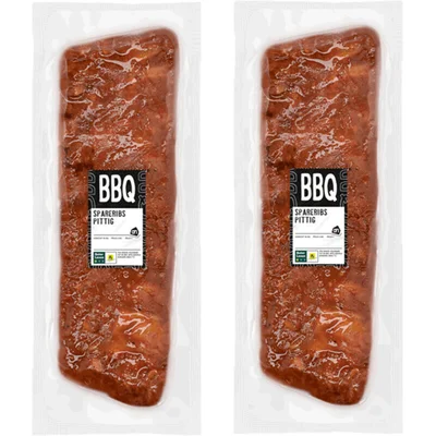 AH Spareribs pittig 2-pack