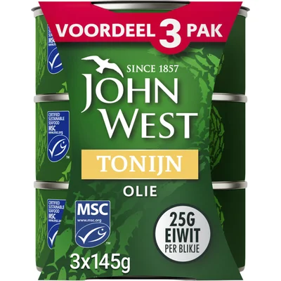 John West Tonijn in olie 3-pack
